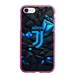 Чехол iPhone 7/8 матовый Blue logo Juventus