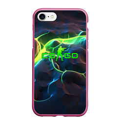 Чехол iPhone 7/8 матовый CSGO green neon