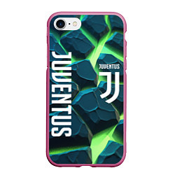 Чехол iPhone 7/8 матовый Juventus green neon