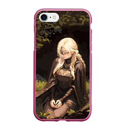 Чехол iPhone 7/8 матовый Fire keeper - Dark souls 3