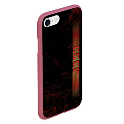Чехол iPhone 7/8 матовый СССР ретро, цвет: 3D-малиновый — фото 2