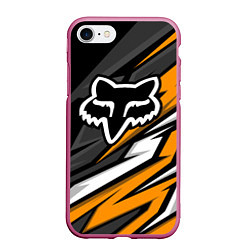 Чехол iPhone 7/8 матовый Fox motocross racing - orange