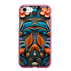 Чехол iPhone 7/8 матовый Mirrow floral pattern - art - vogue