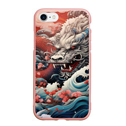 Чехол iPhone 7/8 матовый Морской дракон Irezumi