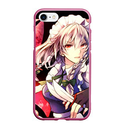 Чехол iPhone 7/8 матовый Touhou Project Сакуя Izayoi