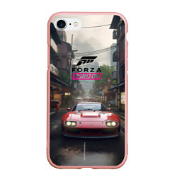 Чехол iPhone 7/8 матовый Forza Horizon game, цвет: 3D-светло-розовый