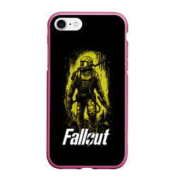 Чехол iPhone 7/8 матовый Fallout green style