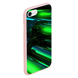 Чехол iPhone 7/8 матовый Green elemetns, цвет: 3D-светло-розовый — фото 2