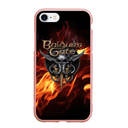 Чехол iPhone 7/8 матовый Baldurs Gate 3 fire