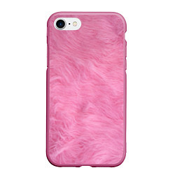 Чехол iPhone 7/8 матовый Розовая шерсть