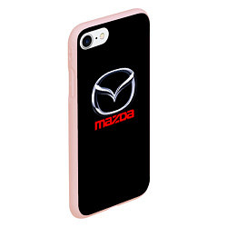 Чехол iPhone 7/8 матовый Mazda japan motor, цвет: 3D-светло-розовый — фото 2