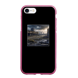 Чехол iPhone 7/8 матовый Apocalypse, цвет: 3D-малиновый