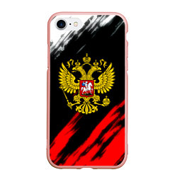 Чехол iPhone 7/8 матовый Russia stripes