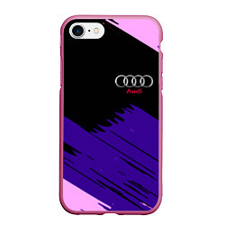 Чехол iPhone 7/8 матовый Audi stripes