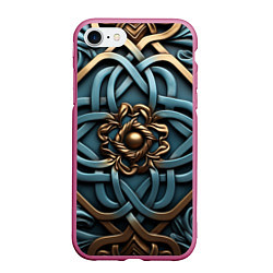 Чехол iPhone 7/8 матовый Симметричный орнамент в кельтской стилистике