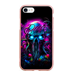 Чехол iPhone 7/8 матовый Deep house neon