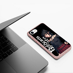 Чехол iPhone 7/8 матовый Baldurs gate 3 - shadowheart, цвет: 3D-светло-розовый — фото 2