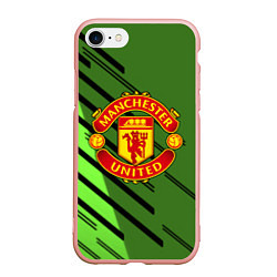 Чехол iPhone 7/8 матовый ФК Манчестер Юнайтед спорт