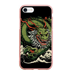 Чехол iPhone 7/8 матовый Символ года зеленый дракон