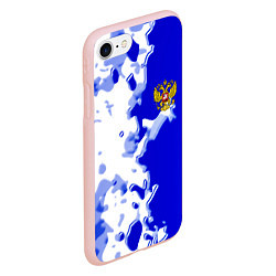 Чехол iPhone 7/8 матовый Россия спортивная коллекция 2023, цвет: 3D-светло-розовый — фото 2