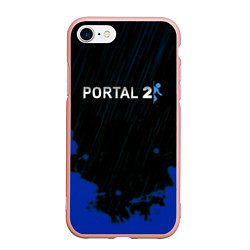 Чехол iPhone 7/8 матовый Portal games, цвет: 3D-светло-розовый