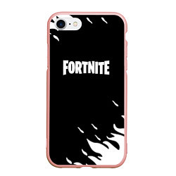 Чехол iPhone 7/8 матовый Fortnite fire flame