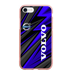 Чехол iPhone 7/8 матовый Volvo - Синий спортивный