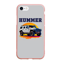 Чехол iPhone 7/8 матовый Нейросеть - Hummer рисунок