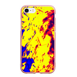 Чехол iPhone 7/8 матовый Half life toxic yellow fire