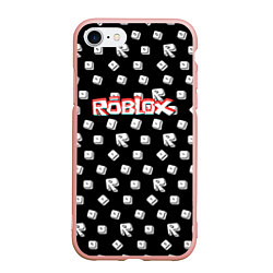 Чехол iPhone 7/8 матовый Roblox pattern game