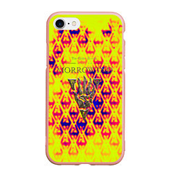Чехол iPhone 7/8 матовый The elder scrolls game yellow dragon, цвет: 3D-светло-розовый