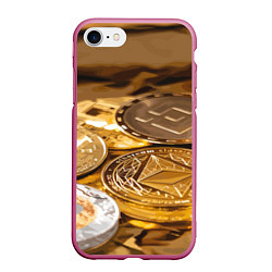 Чехол iPhone 7/8 матовый Виртуальные монеты