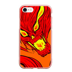 Чехол iPhone 7/8 матовый Пламенный череп