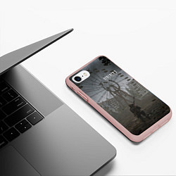Чехол iPhone 7/8 матовый STALKER 2 одиночка в припяти, цвет: 3D-светло-розовый — фото 2