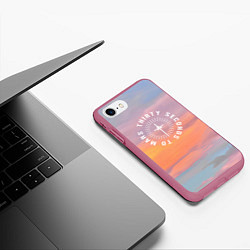 Чехол iPhone 7/8 матовый 30 SMT Seasons, цвет: 3D-малиновый — фото 2