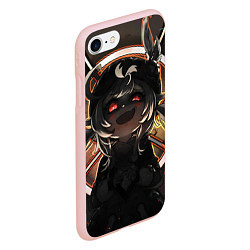 Чехол iPhone 7/8 матовый Genshin Impact Klee Yandere, цвет: 3D-светло-розовый — фото 2