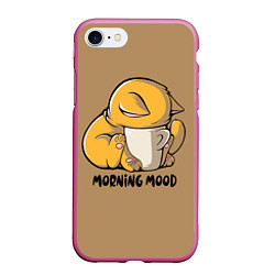 Чехол iPhone 7/8 матовый Morning mood, цвет: 3D-малиновый
