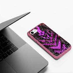Чехол iPhone 7/8 матовый Pink slime, цвет: 3D-малиновый — фото 2