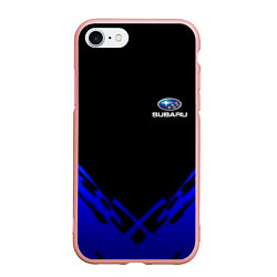 Чехол iPhone 7/8 матовый Subaru geomery