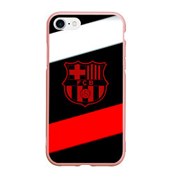 Чехол iPhone 7/8 матовый Barcelona stripes sport