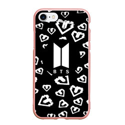 Чехол iPhone 7/8 матовый BTS band black kpop