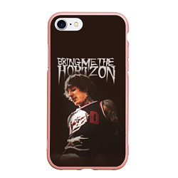 Чехол iPhone 7/8 матовый Oli Sykes - Bring Me the Horizon, цвет: 3D-светло-розовый