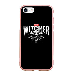 Чехол iPhone 7/8 матовый Geralt the Witcher, цвет: 3D-светло-розовый