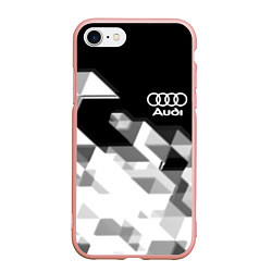 Чехол iPhone 7/8 матовый AUDI geometry sport