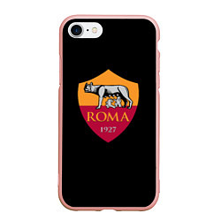 Чехол iPhone 7/8 матовый Roma fc club sport, цвет: 3D-светло-розовый