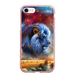 Чехол iPhone 7/8 матовый Небесный лев, цвет: 3D-светло-розовый