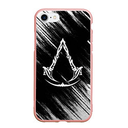 Чехол iPhone 7/8 матовый Assassins creed Mirage - потертости, цвет: 3D-светло-розовый