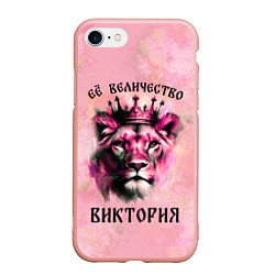Чехол iPhone 7/8 матовый Её величество Виктория - львица