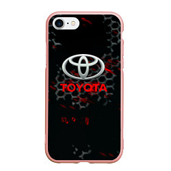 Чехол iPhone 7/8 матовый Toyota краски броня