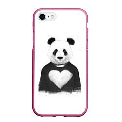 Чехол iPhone 7/8 матовый Love panda